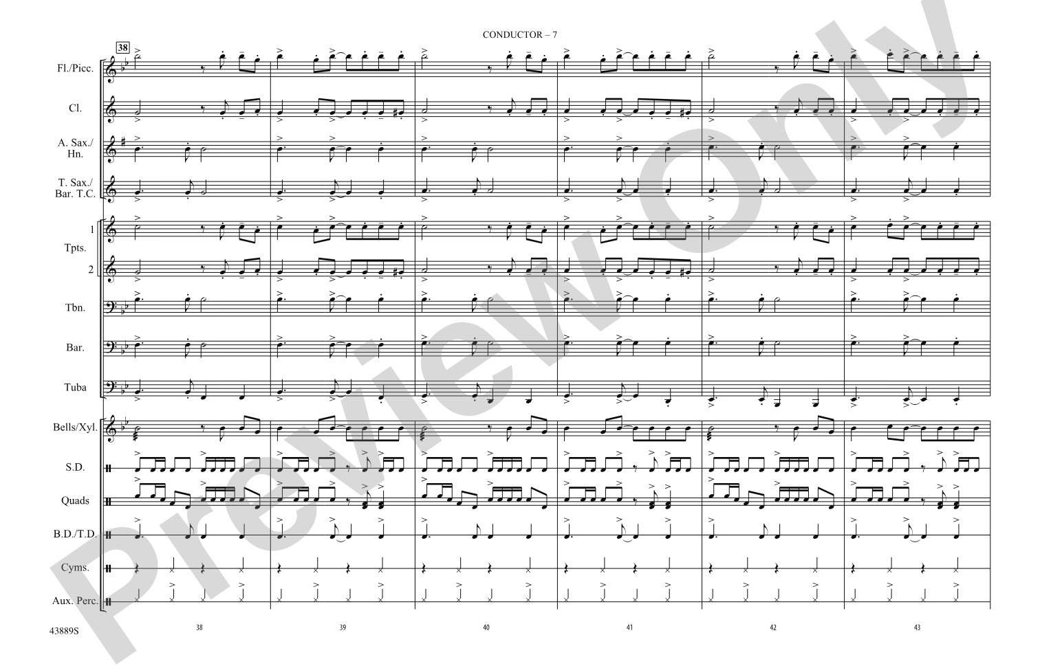 Monster Mash: Marching Band Conductor Score & Parts