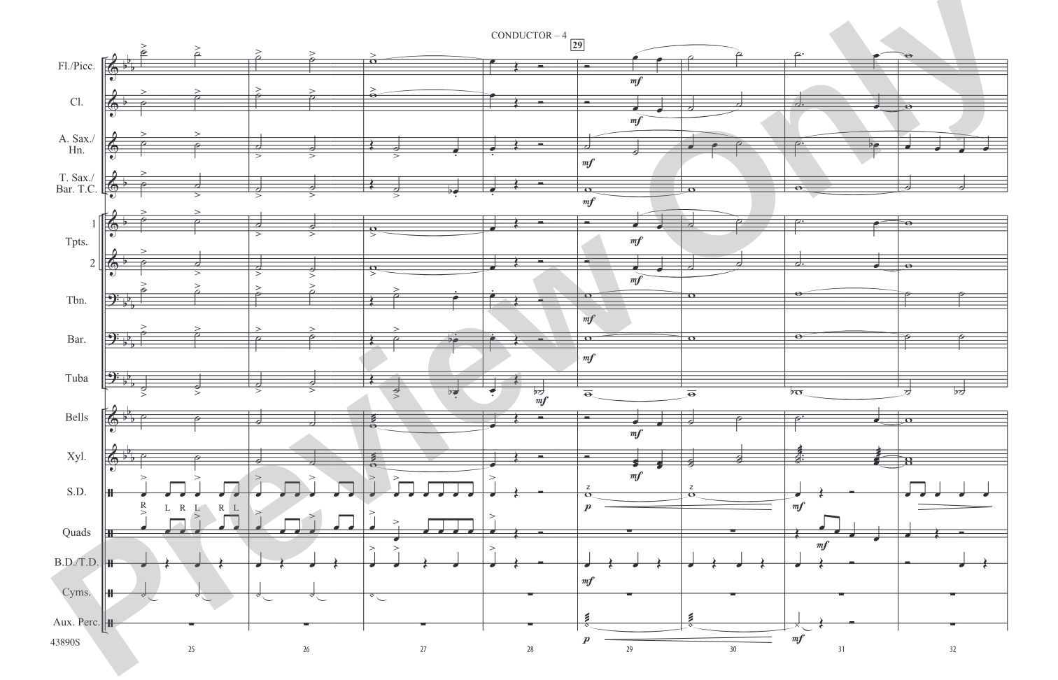 Cheyenne: Marching Band Conductor Score & Parts