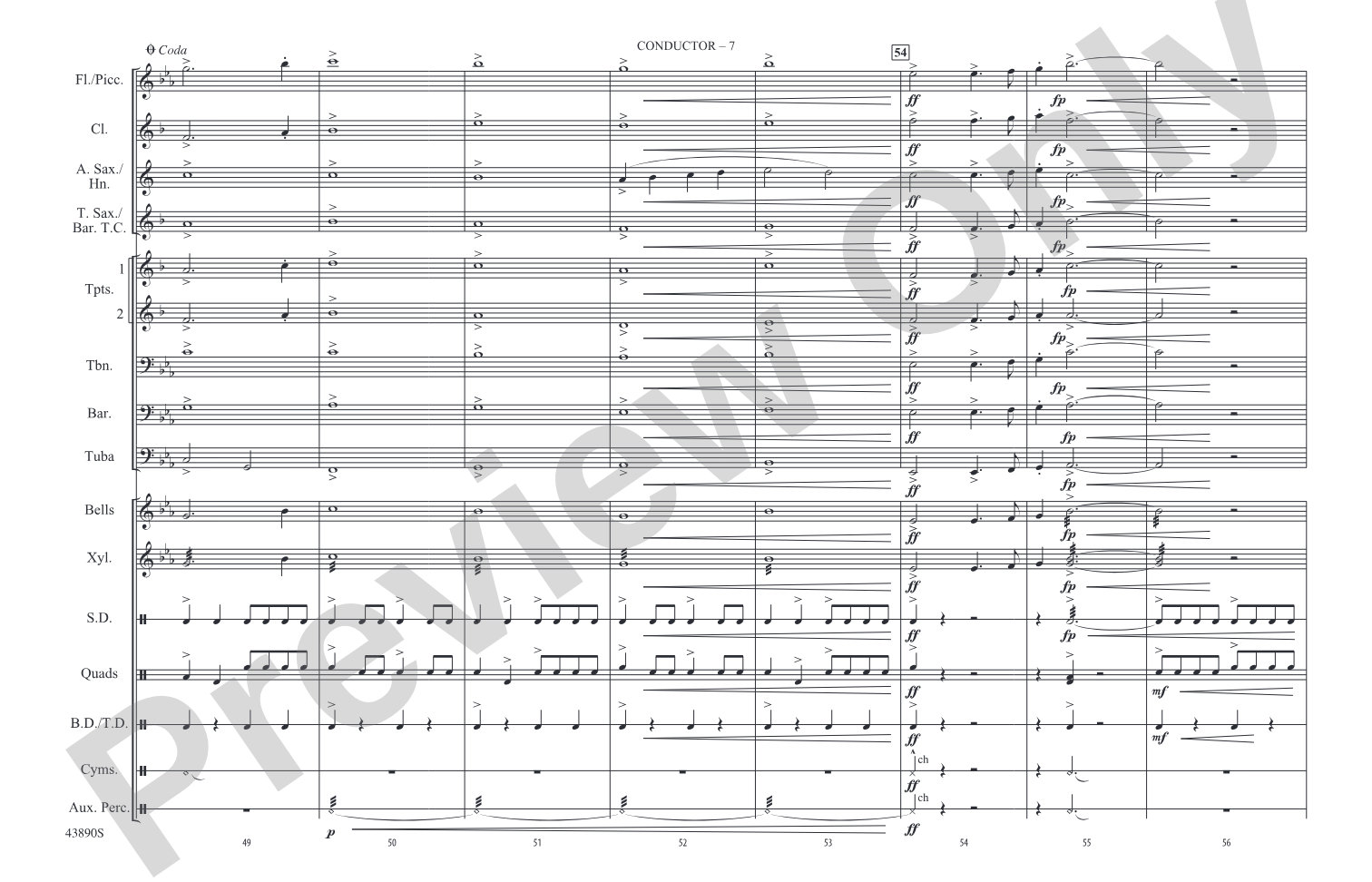 Cheyenne: Marching Band Conductor Score & Parts
