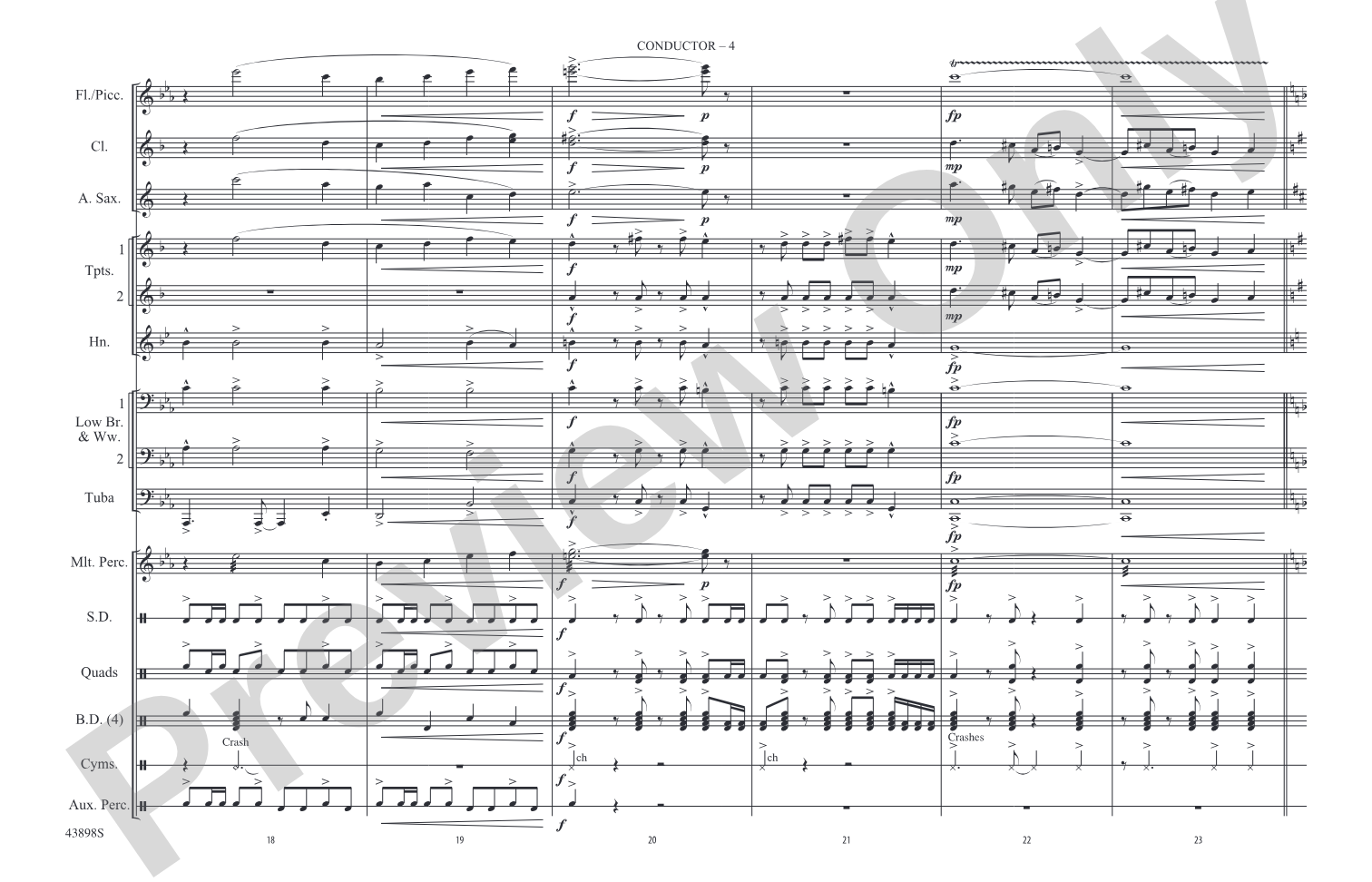 The Magnificent Seven: Marching Band Conductor Score & Parts