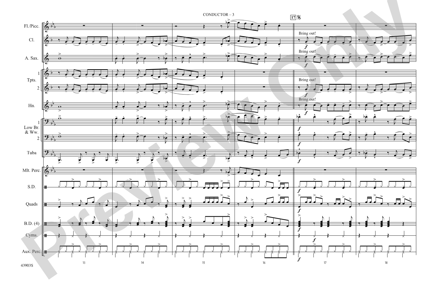 Shout It Out Loud: Marching Band Conductor Score & Parts