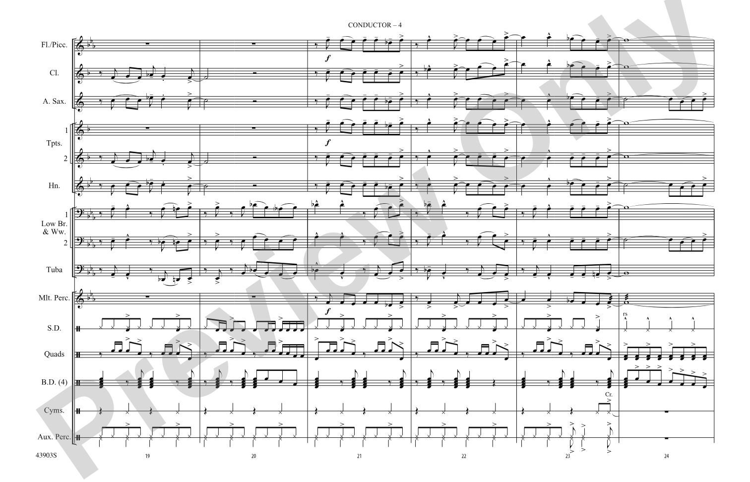 Shout It Out Loud: Marching Band Conductor Score & Parts