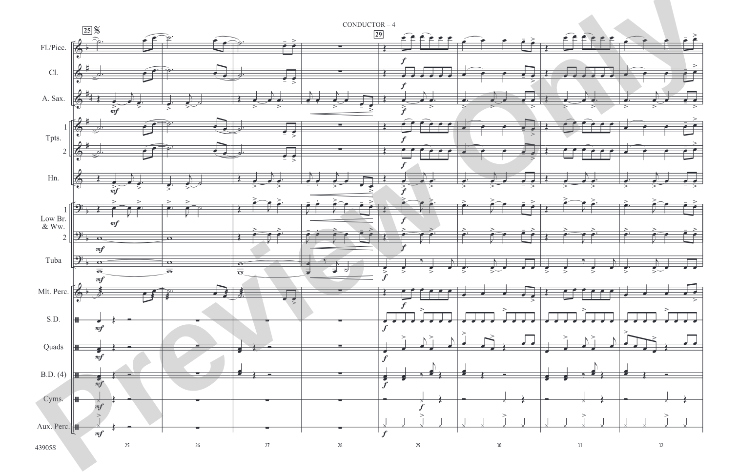 Steal My Girl: Marching Band Conductor Score & Parts
