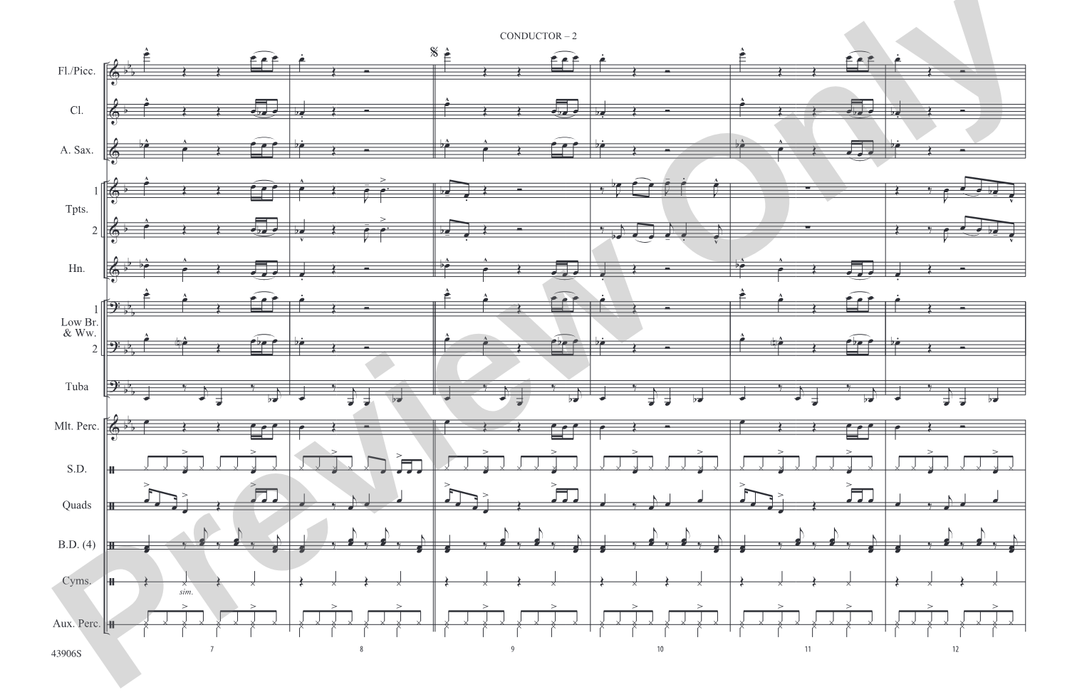 Papa's Got a Brand New Bag: Marching Band Conductor Score & Parts