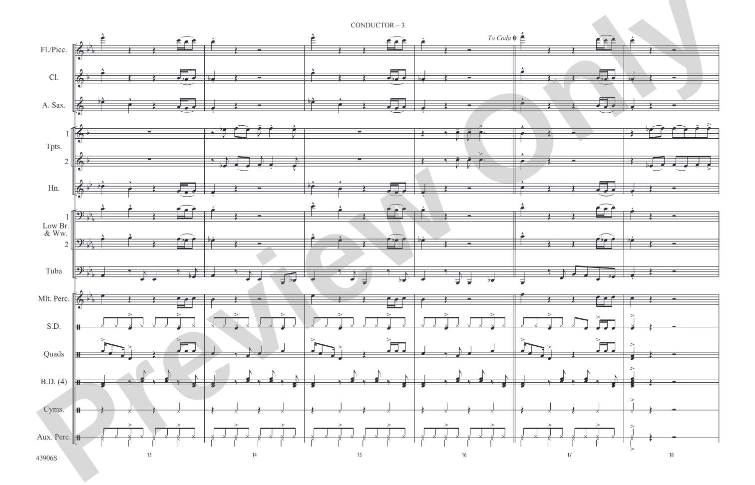 Papa's Got a Brand New Bag: Marching Band Conductor Score & Parts
