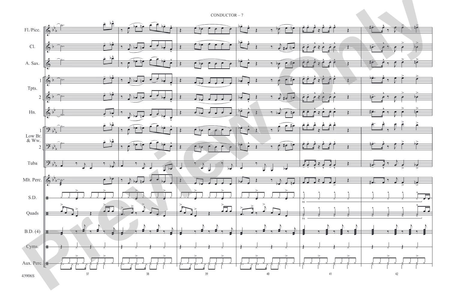Papa's Got a Brand New Bag: Marching Band Conductor Score & Parts