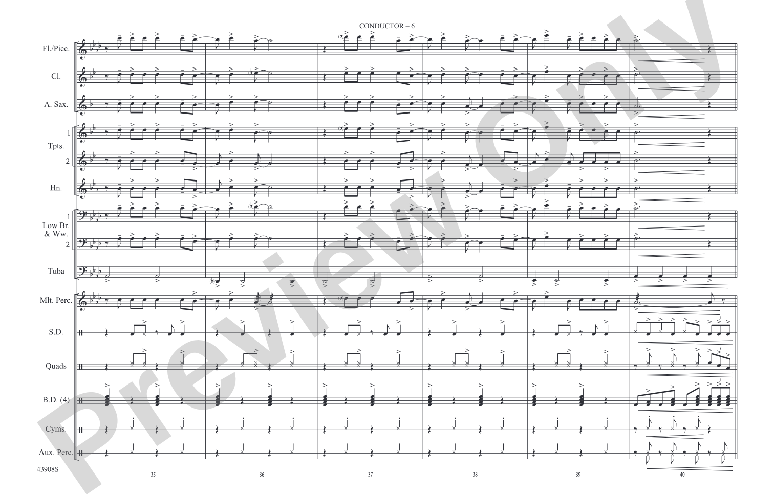 Spirit in the Sky (from Guardians of the Galaxy): Marching Band Conductor Score & Parts