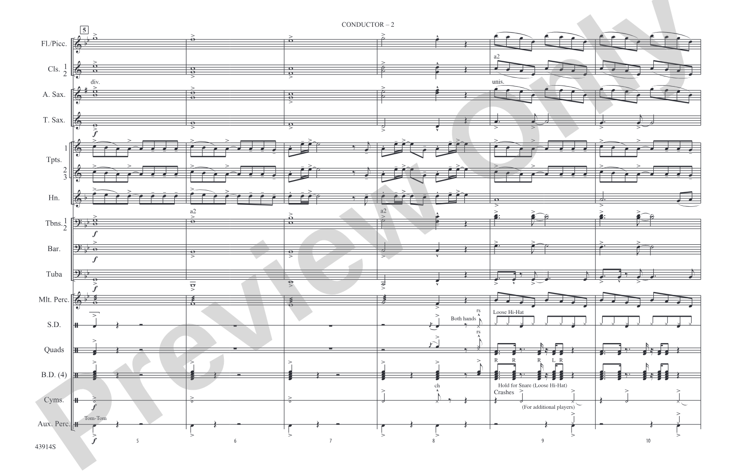 Centuries: Marching Band Conductor Score & Parts