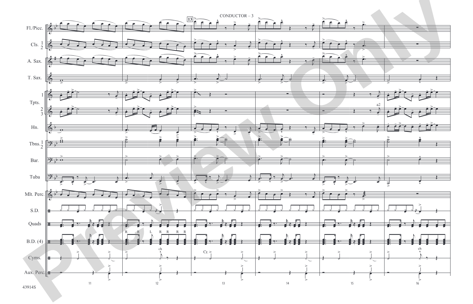 Centuries: Marching Band Conductor Score & Parts