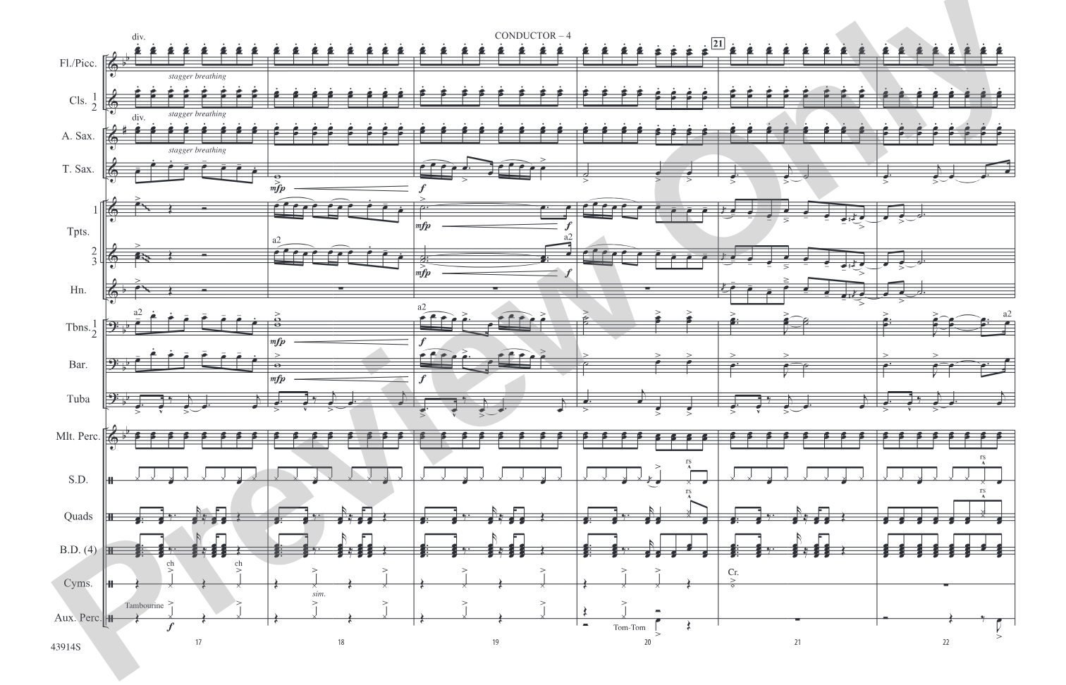 Centuries: Marching Band Conductor Score & Parts