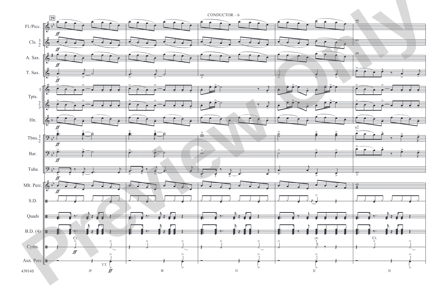 Centuries: Marching Band Conductor Score & Parts