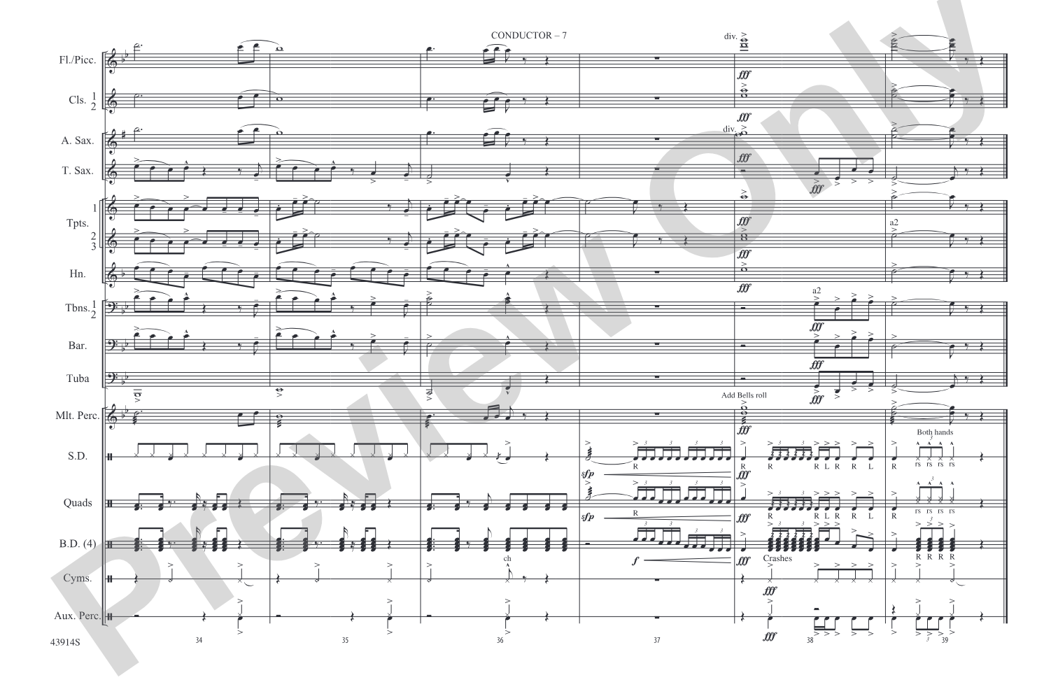 Centuries: Marching Band Conductor Score & Parts