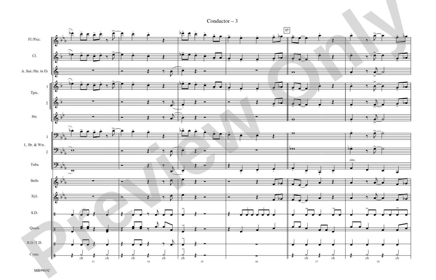 Rockin' Robin: Score