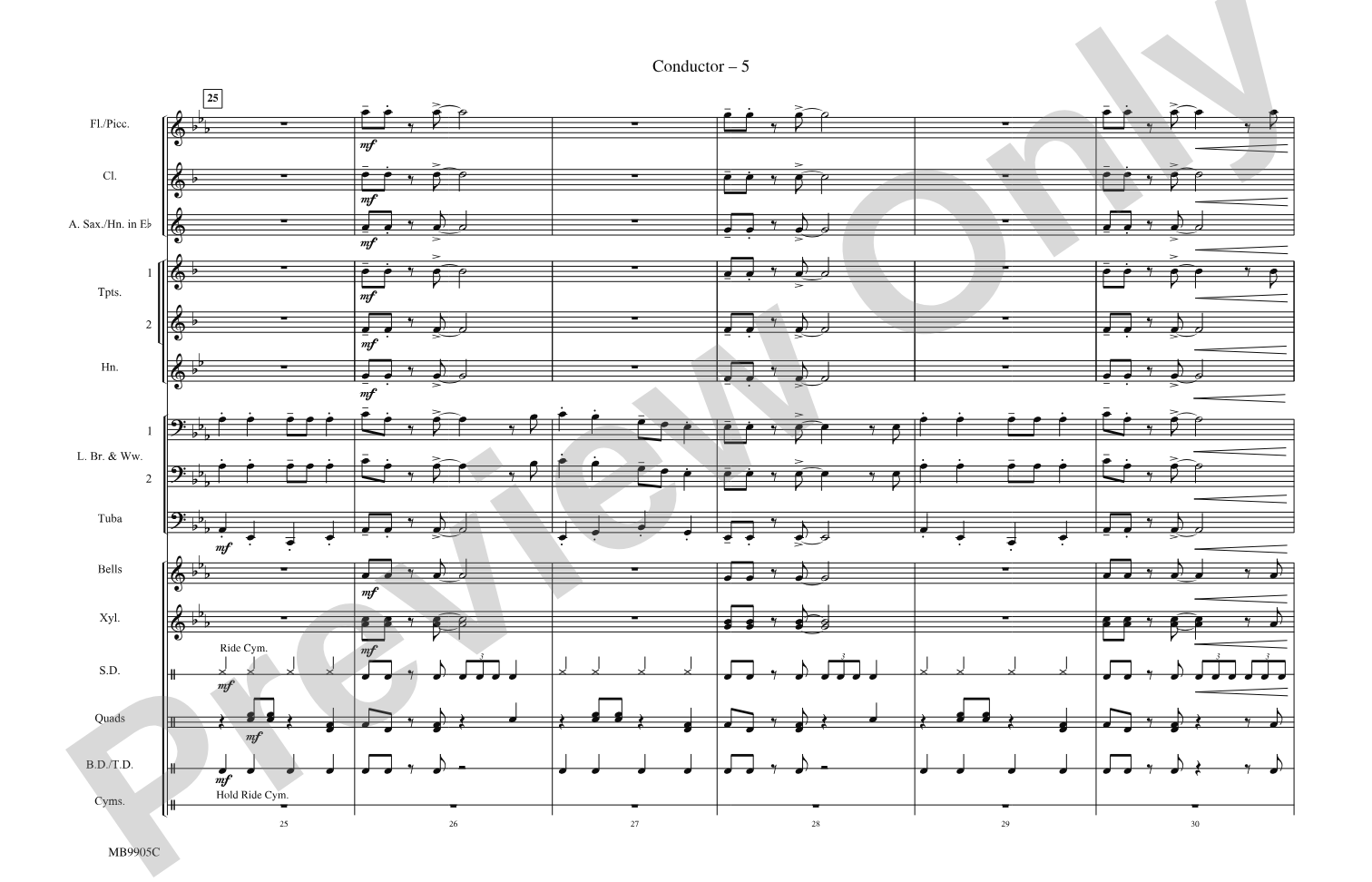 Rockin' Robin: Score