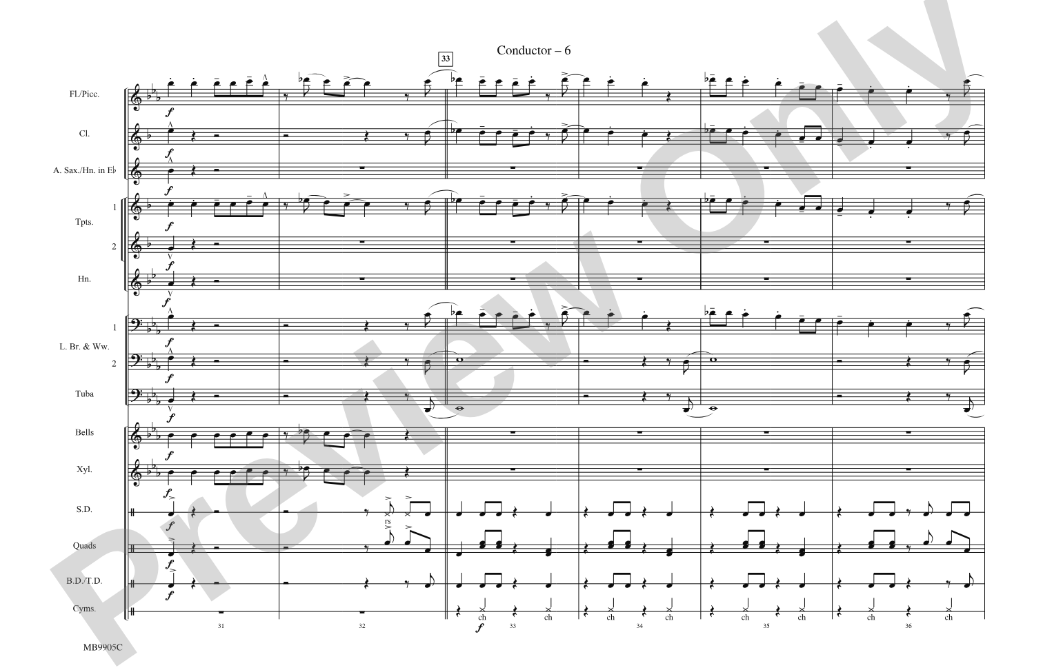 Rockin' Robin: Score