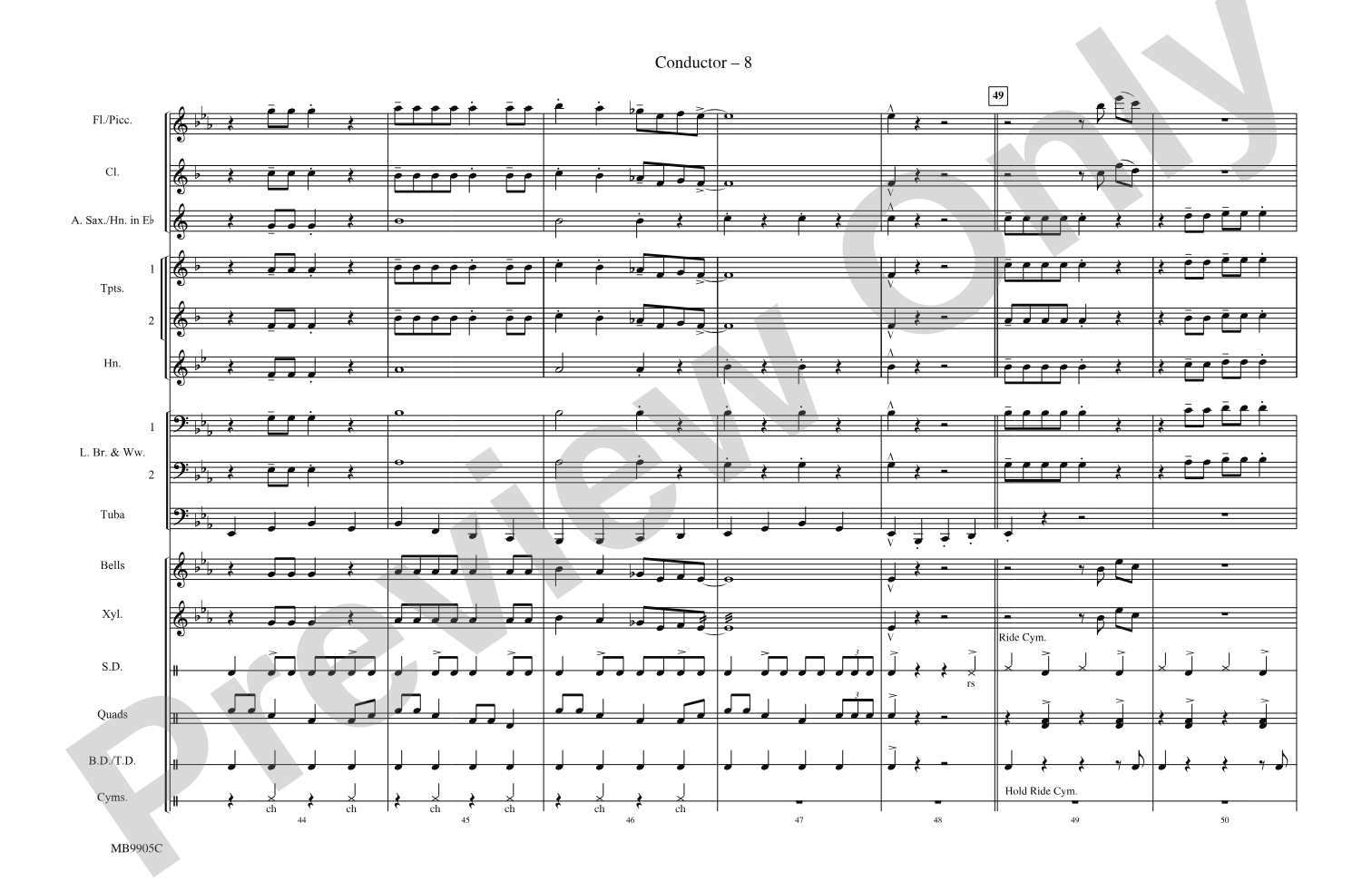 Rockin' Robin: Score