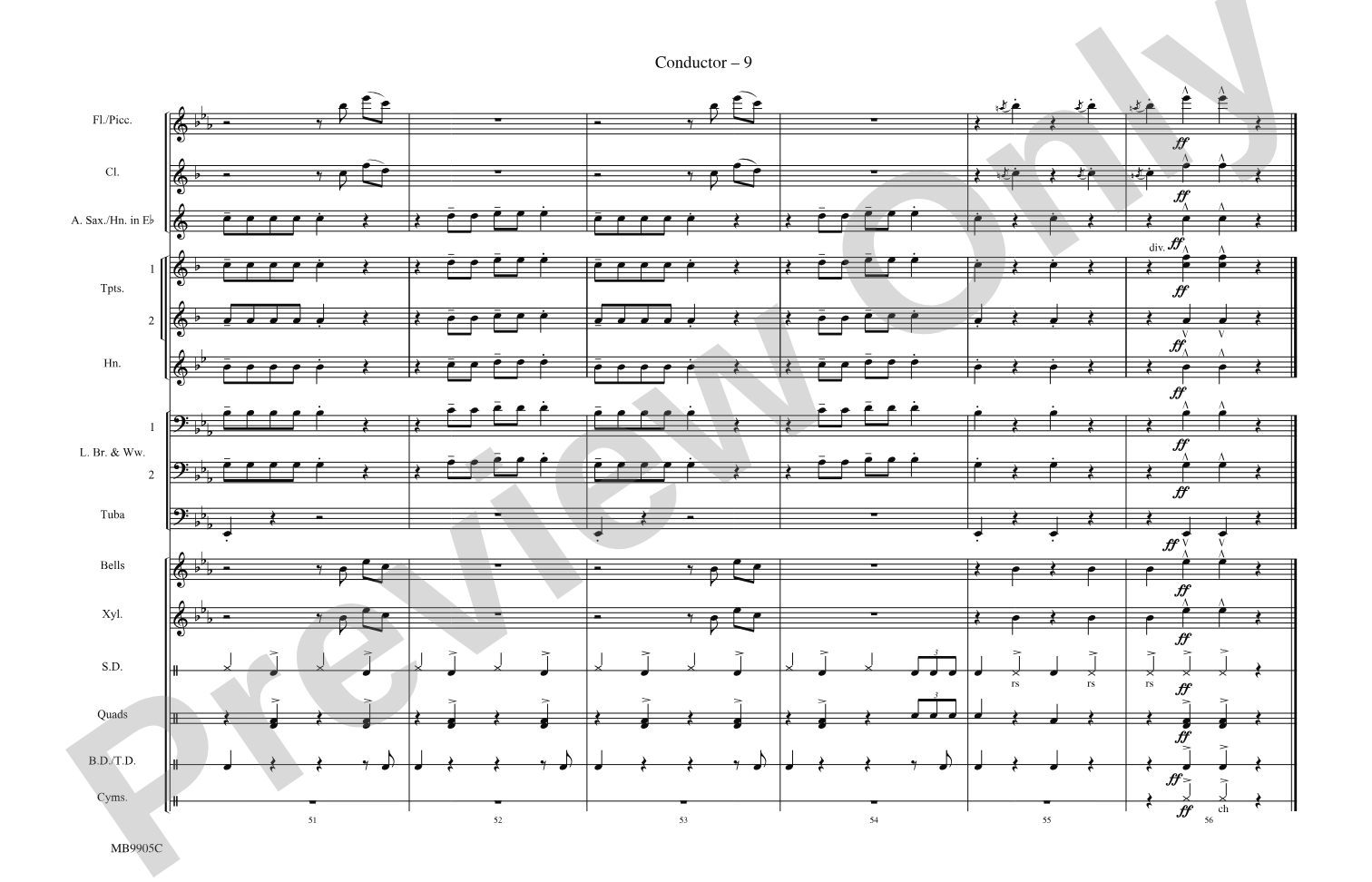 Rockin' Robin: Score