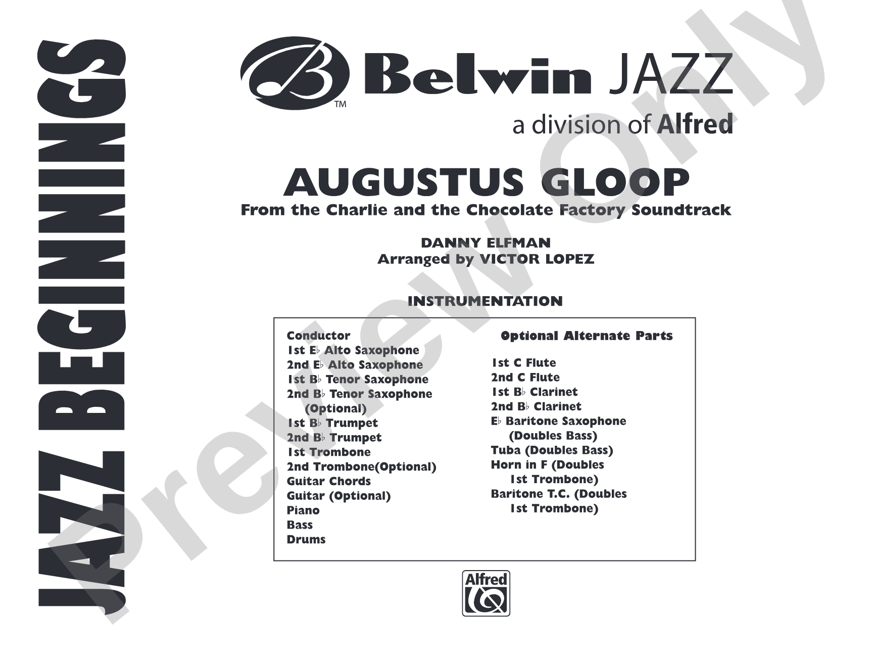 Augustus Gloop: Jazz Ensemble Conductor Score & Parts