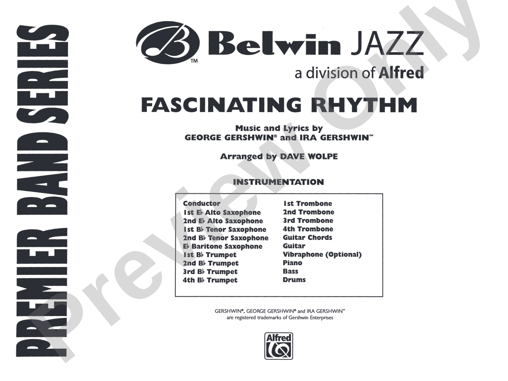 Fascinating Rhythm: Jazz Ensemble Conductor Score & Parts