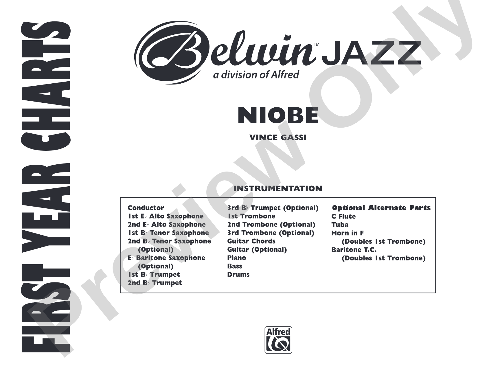 Niobe: Jazz Ensemble Conductor Score & Parts