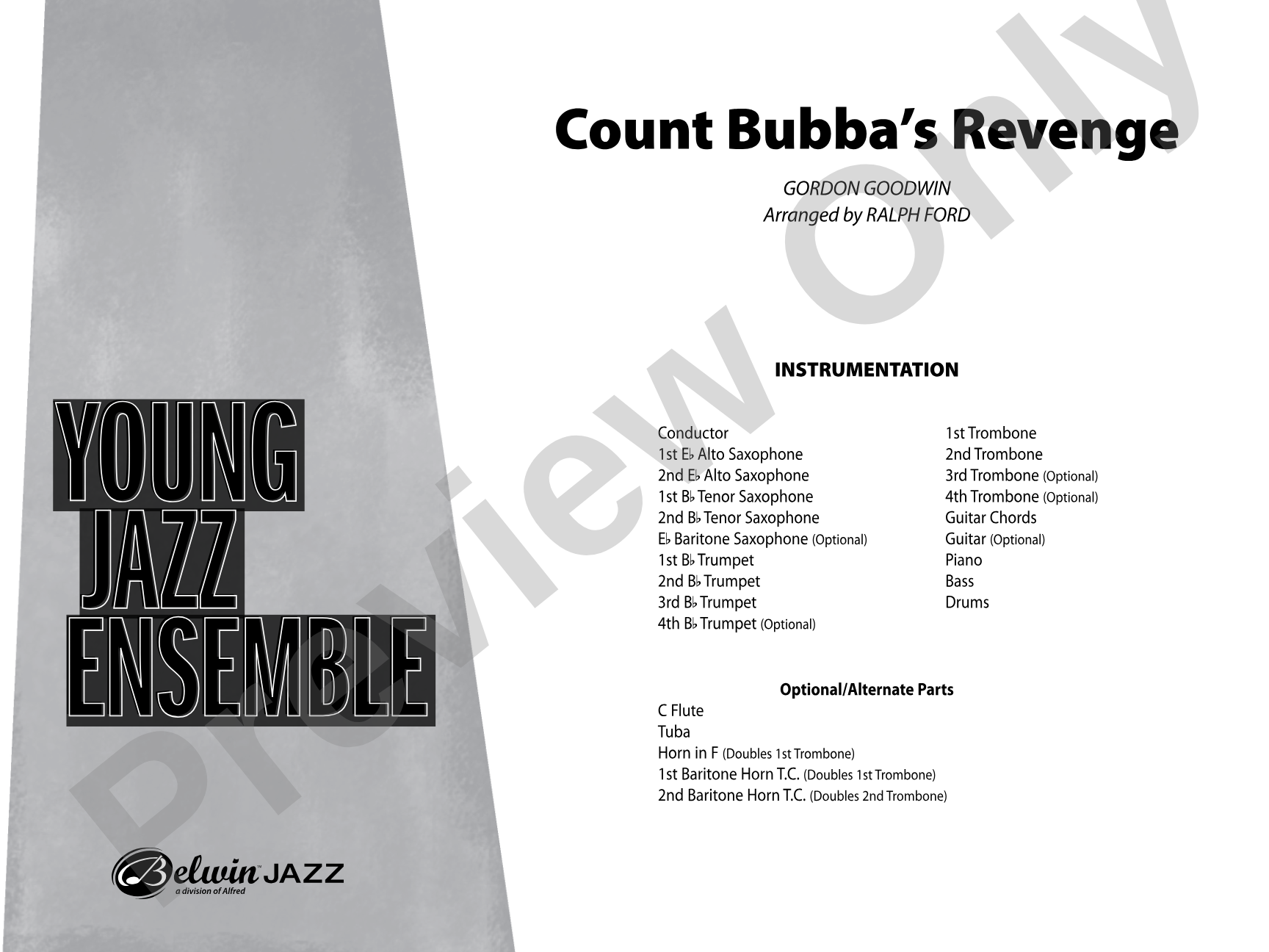 Count Bubba's Revenge: Jazz Ensemble Conductor Score & Parts