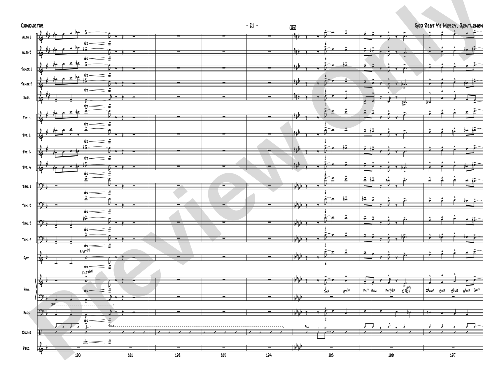God Rest Ye Merry Gentlemen: Score