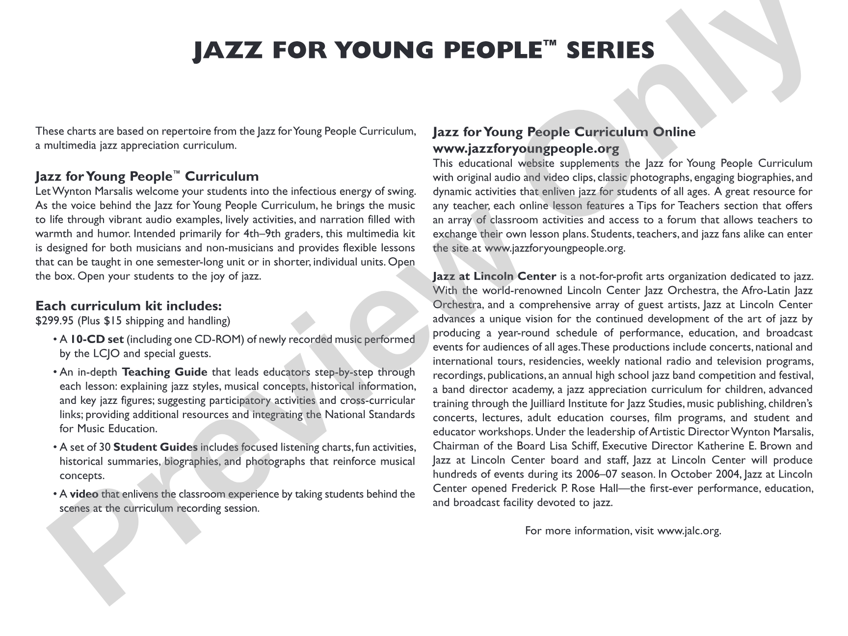 Jumpin' at the Woodside: Jazz Ensemble Conductor Score & Parts