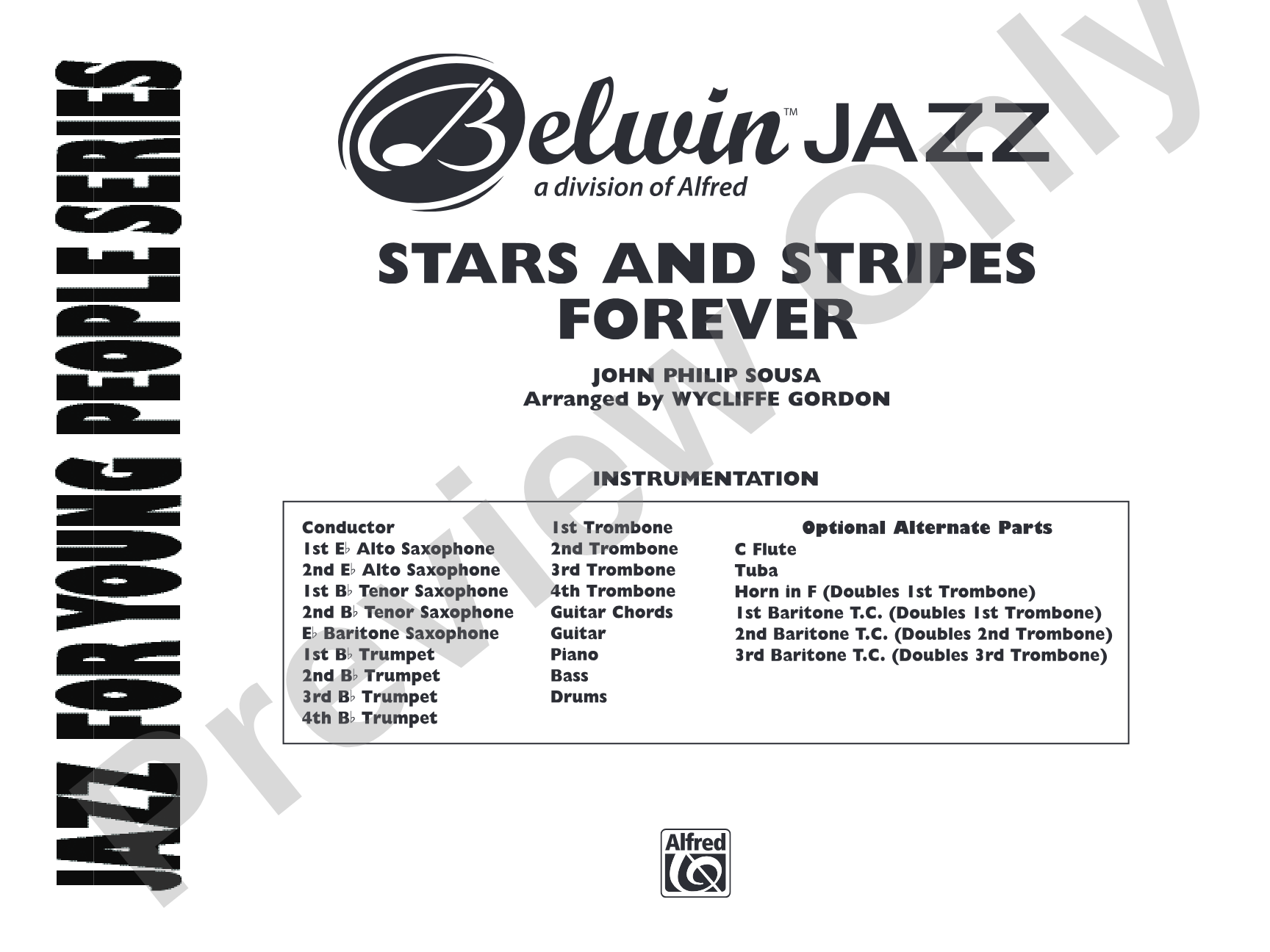 Stars and Stripes Forever: Jazz Ensemble Conductor Score & Parts