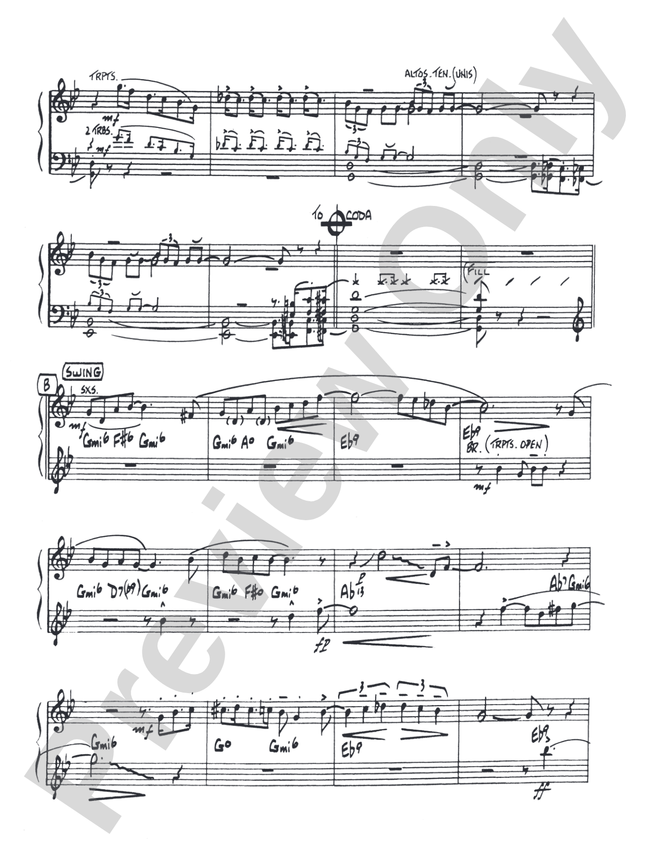 The Pink Panther: Jazz Ensemble Conductor Score & Parts