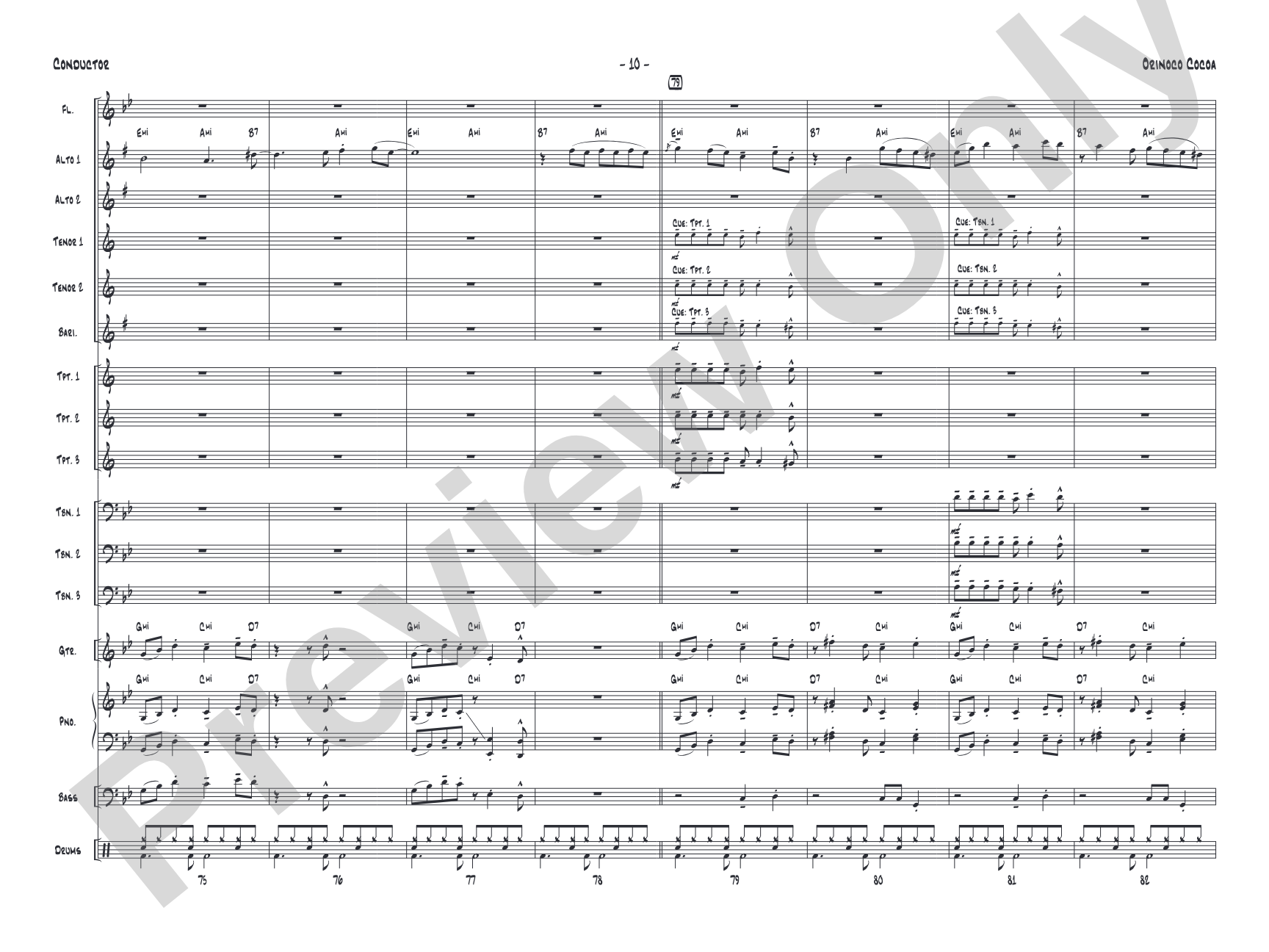 Orinoco Cocoa: Score