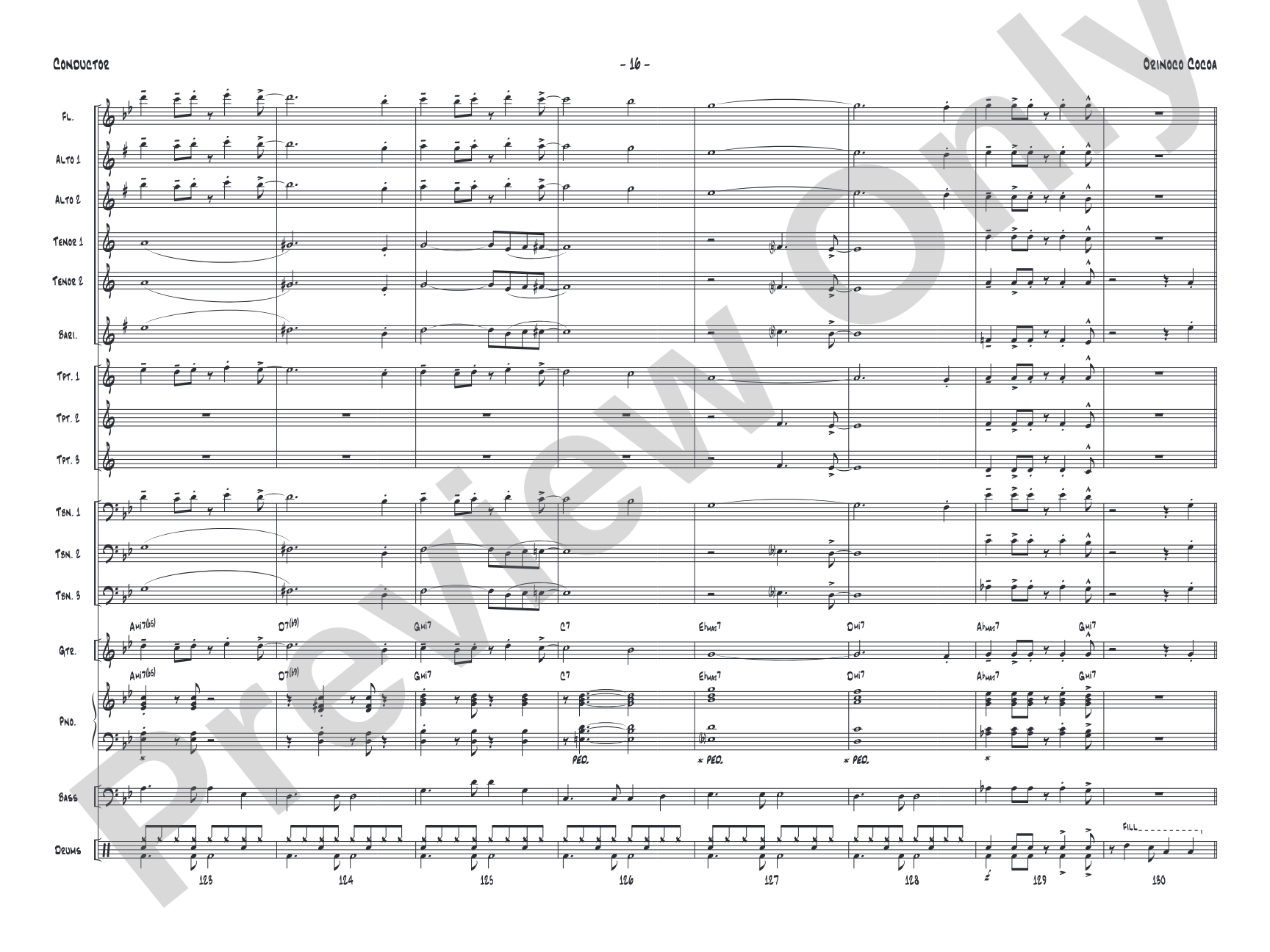 Orinoco Cocoa: Score