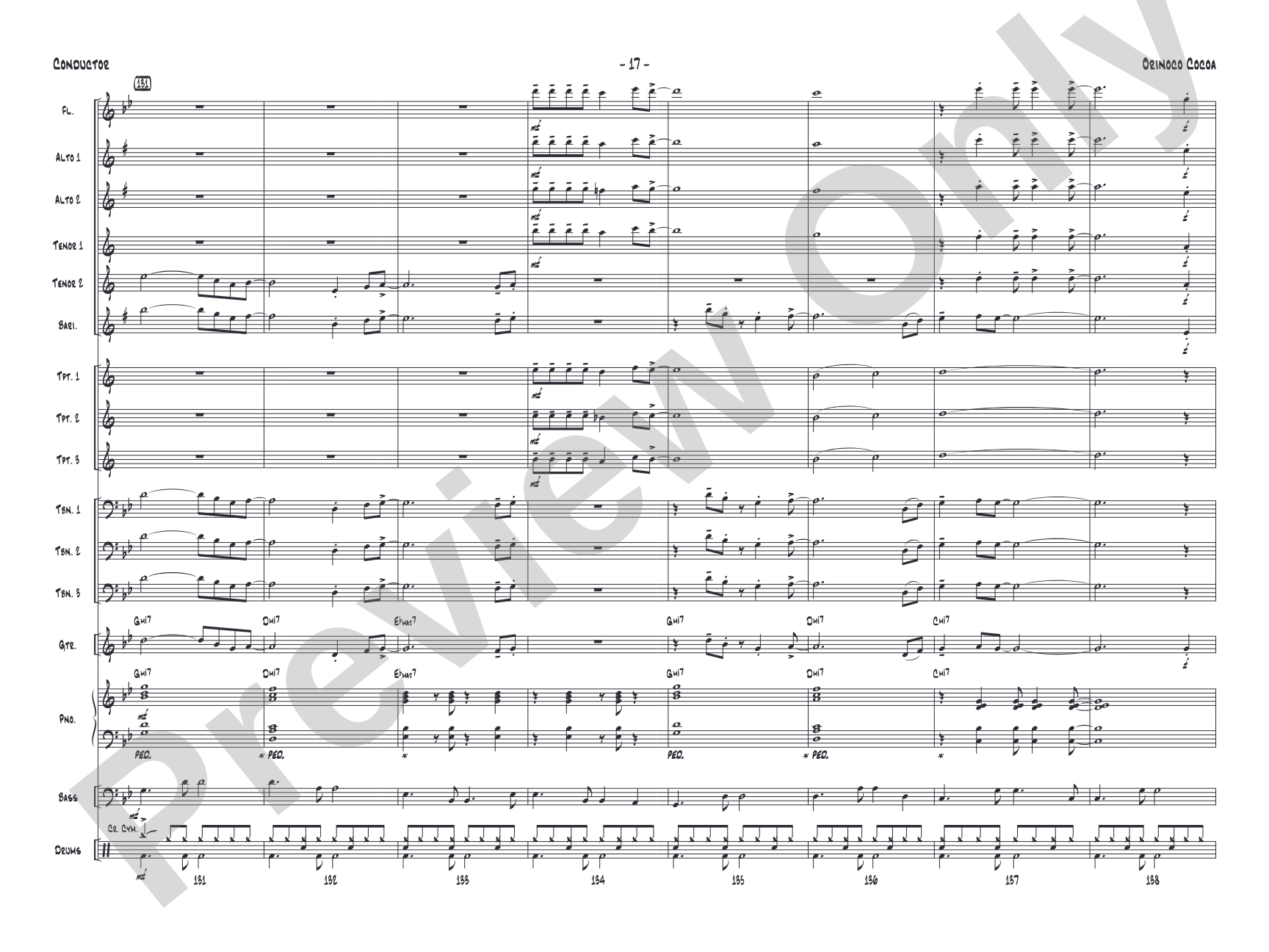 Orinoco Cocoa: Score