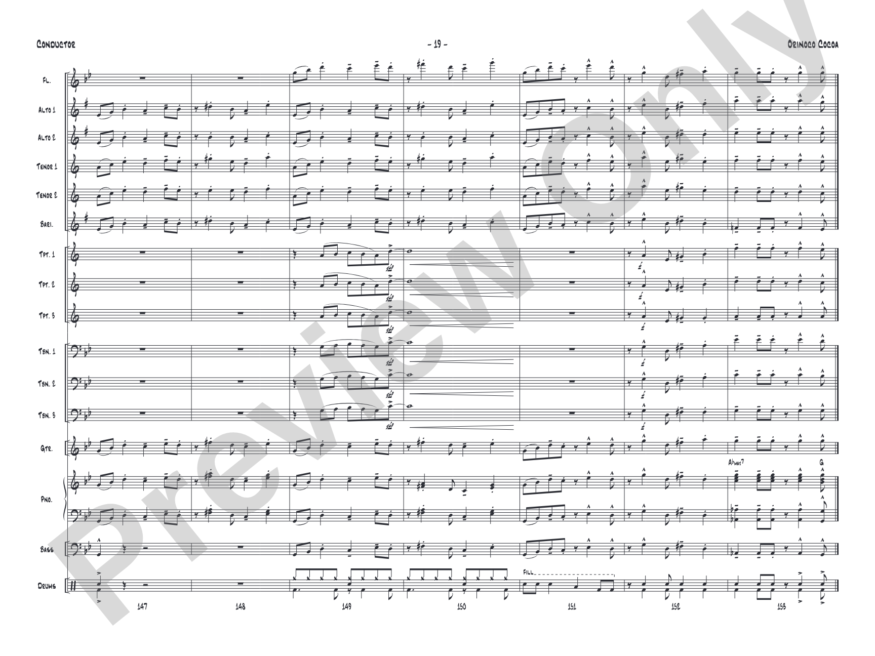 Orinoco Cocoa: Score