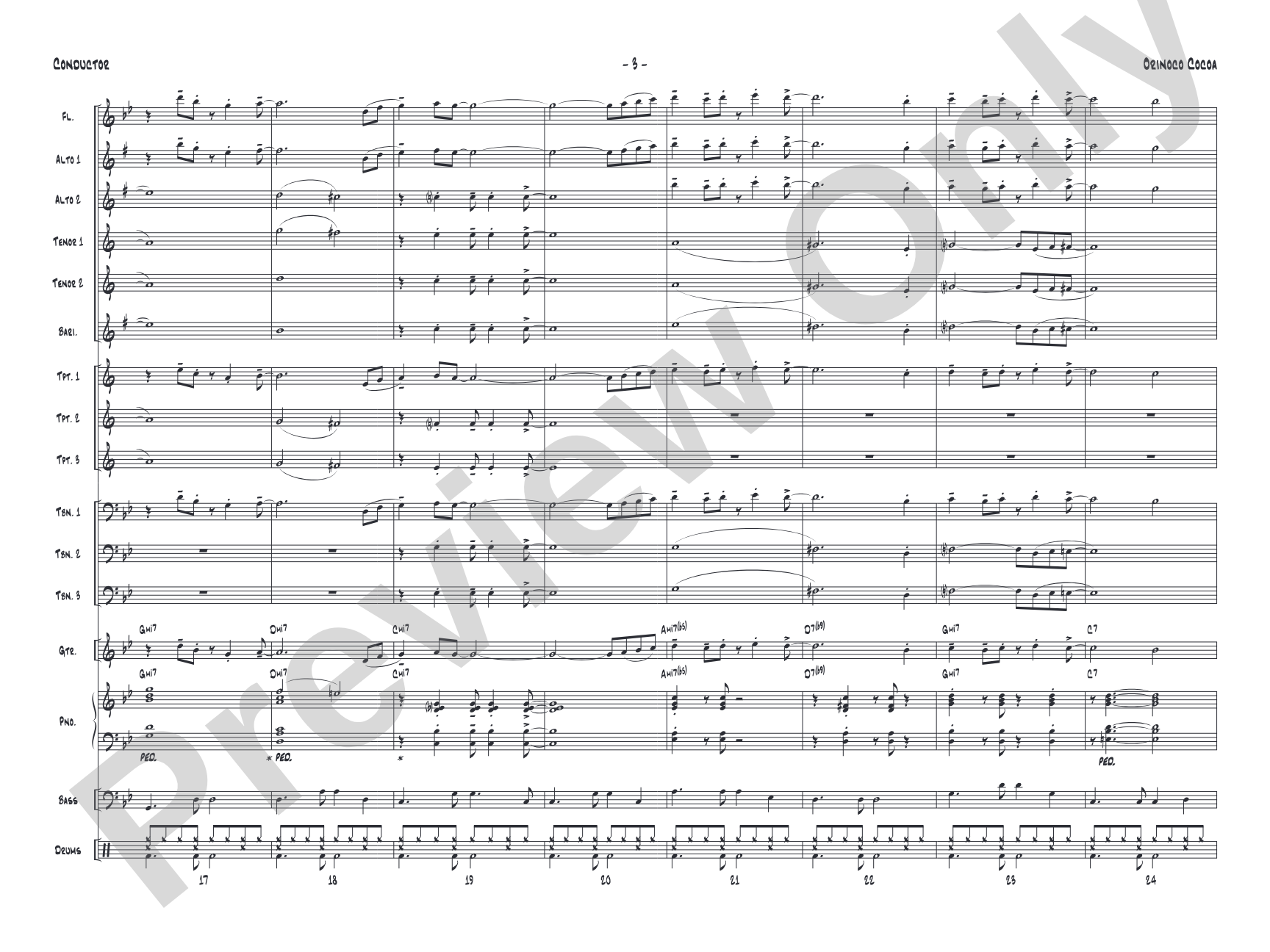 Orinoco Cocoa: Score