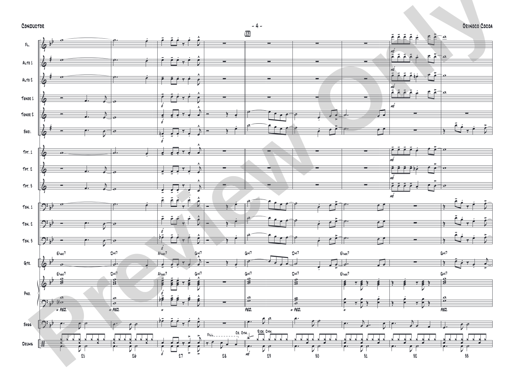 Orinoco Cocoa: Score