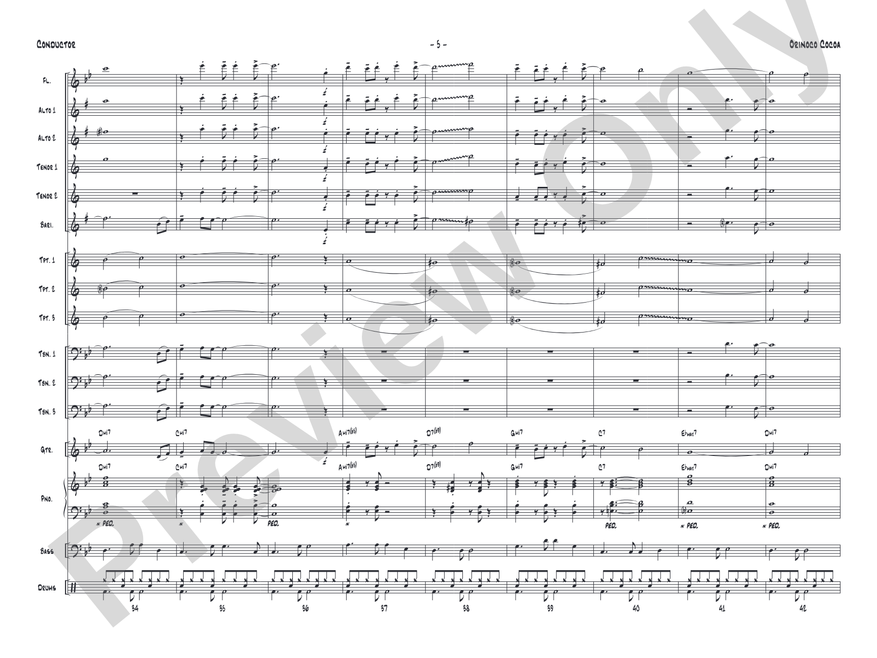 Orinoco Cocoa: Score