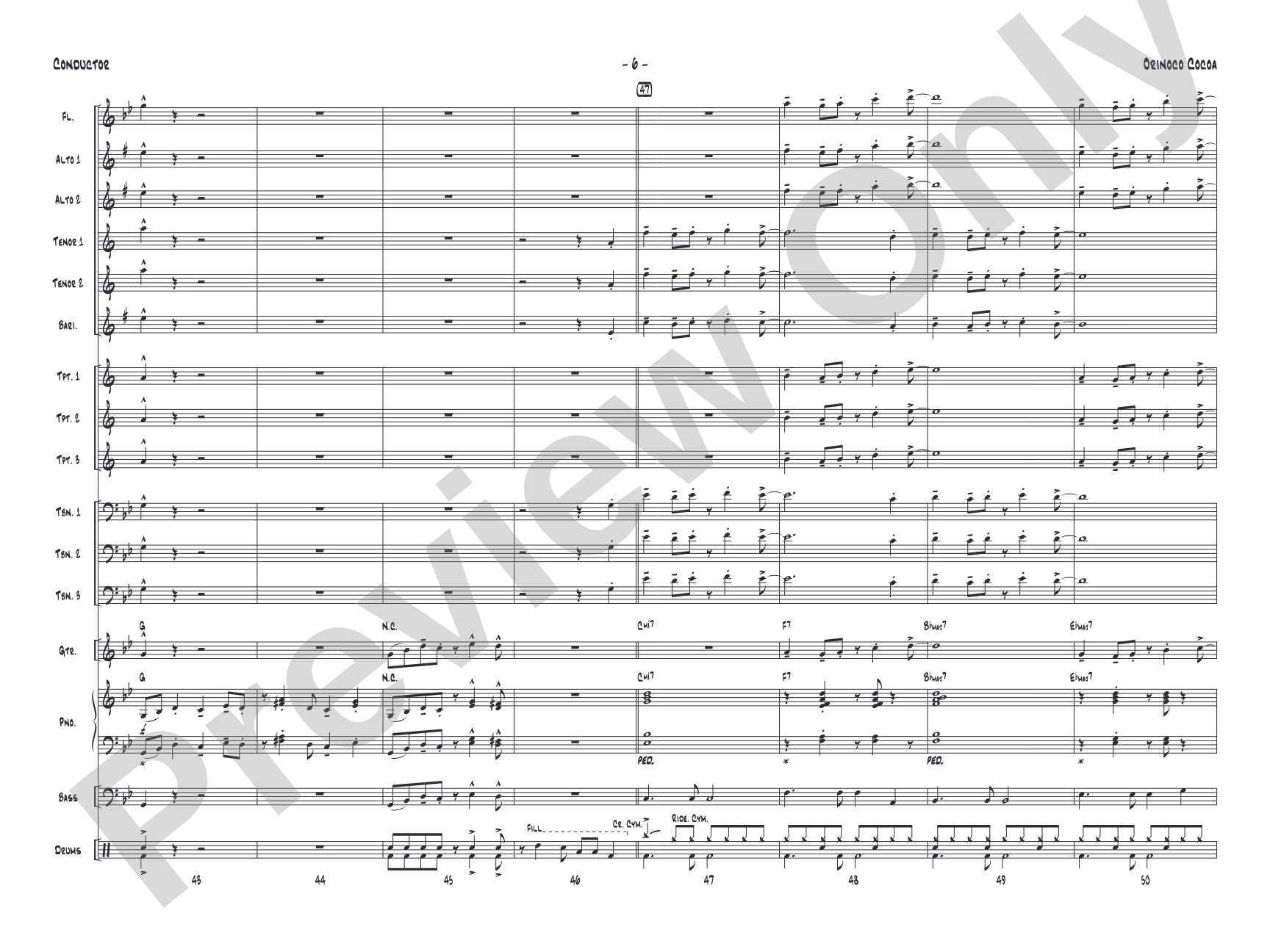 Orinoco Cocoa: Score