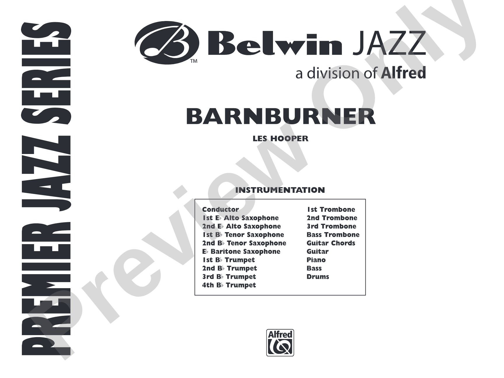 Barnburner: Jazz Ensemble Conductor Score & Parts