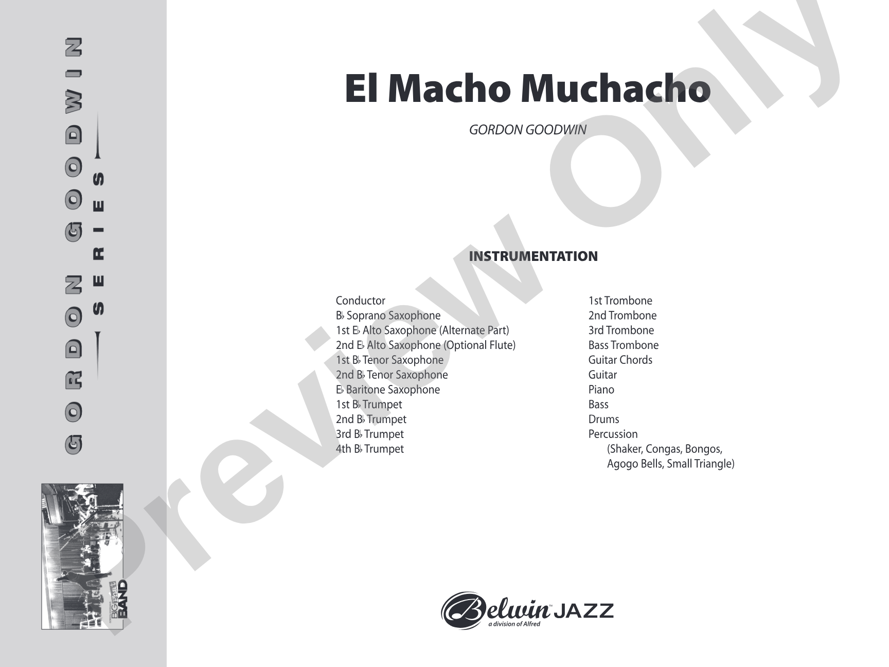 El Macho Muchacho: Jazz Ensemble Conductor Score & Parts