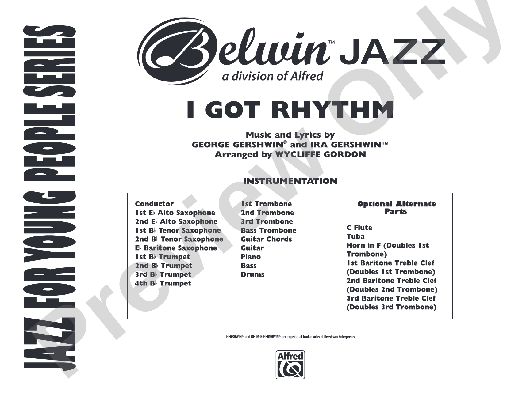I Got Rhythm: Jazz Ensemble Conductor Score & Parts