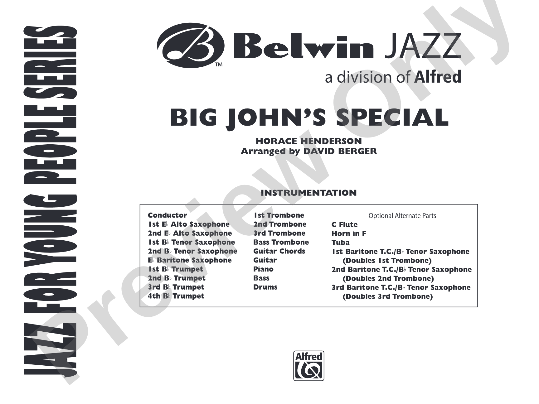 Big John's Special: Jazz Ensemble Conductor Score & Parts