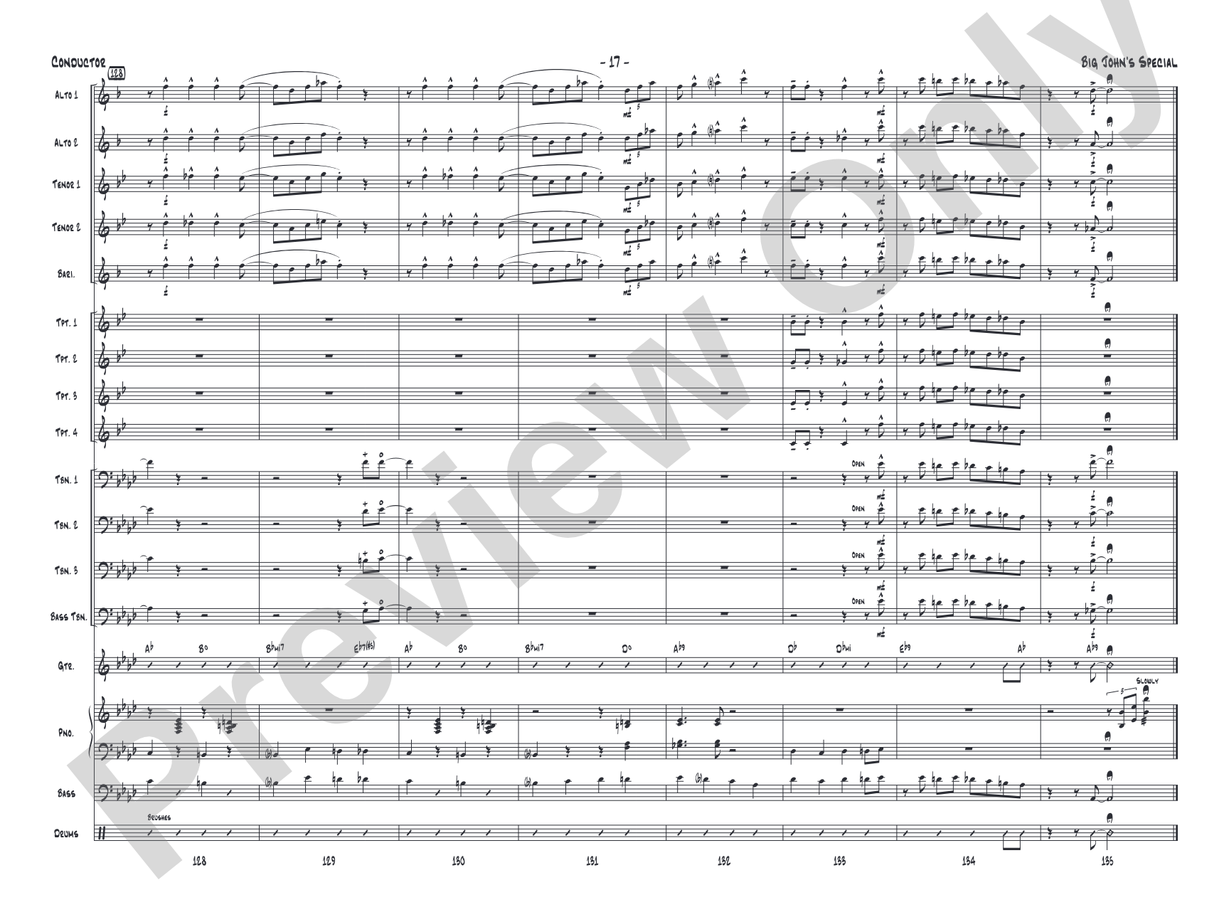 Big John's Special: Jazz Ensemble Conductor Score & Parts