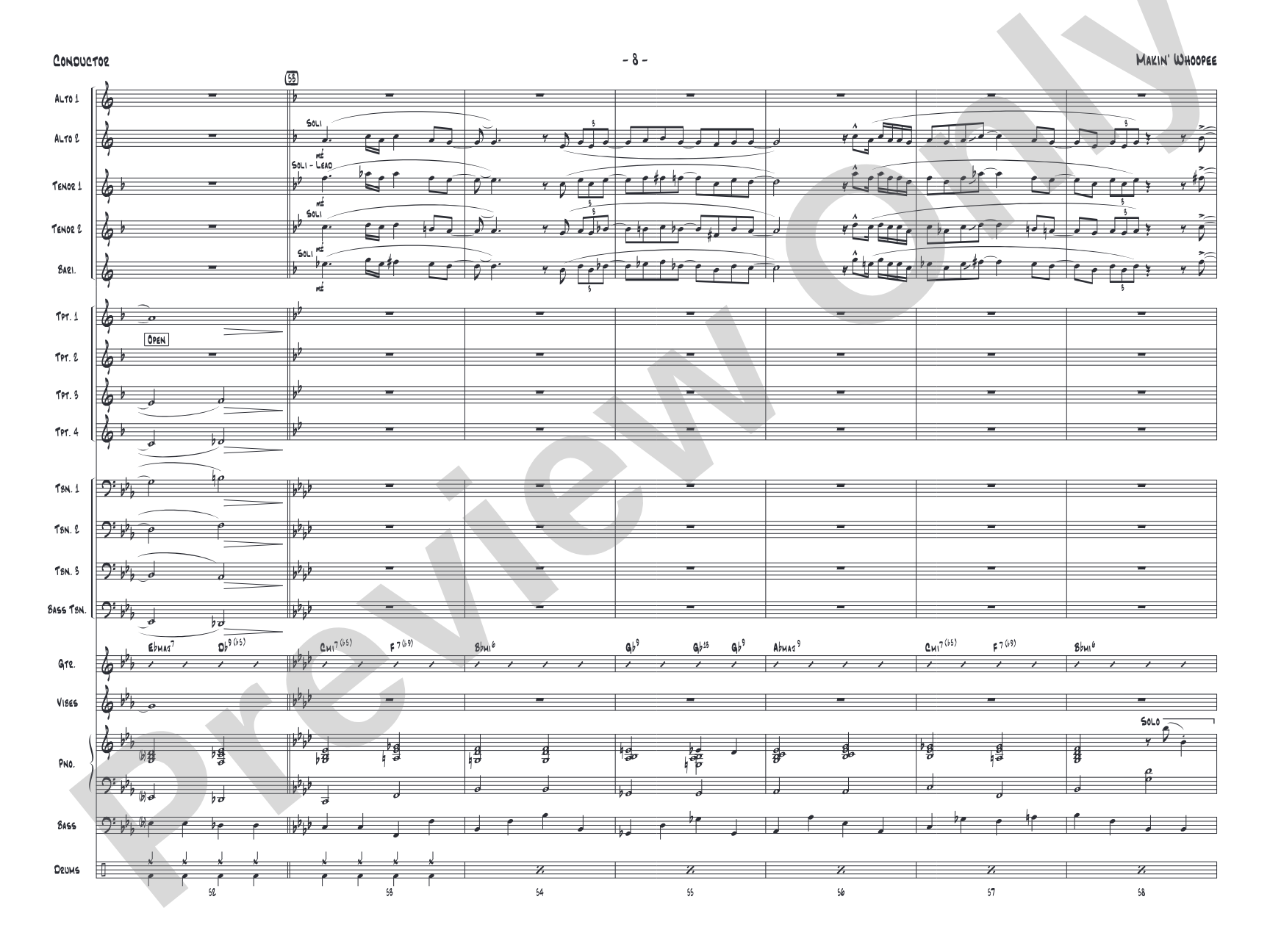 Makin' Whoopee: Score