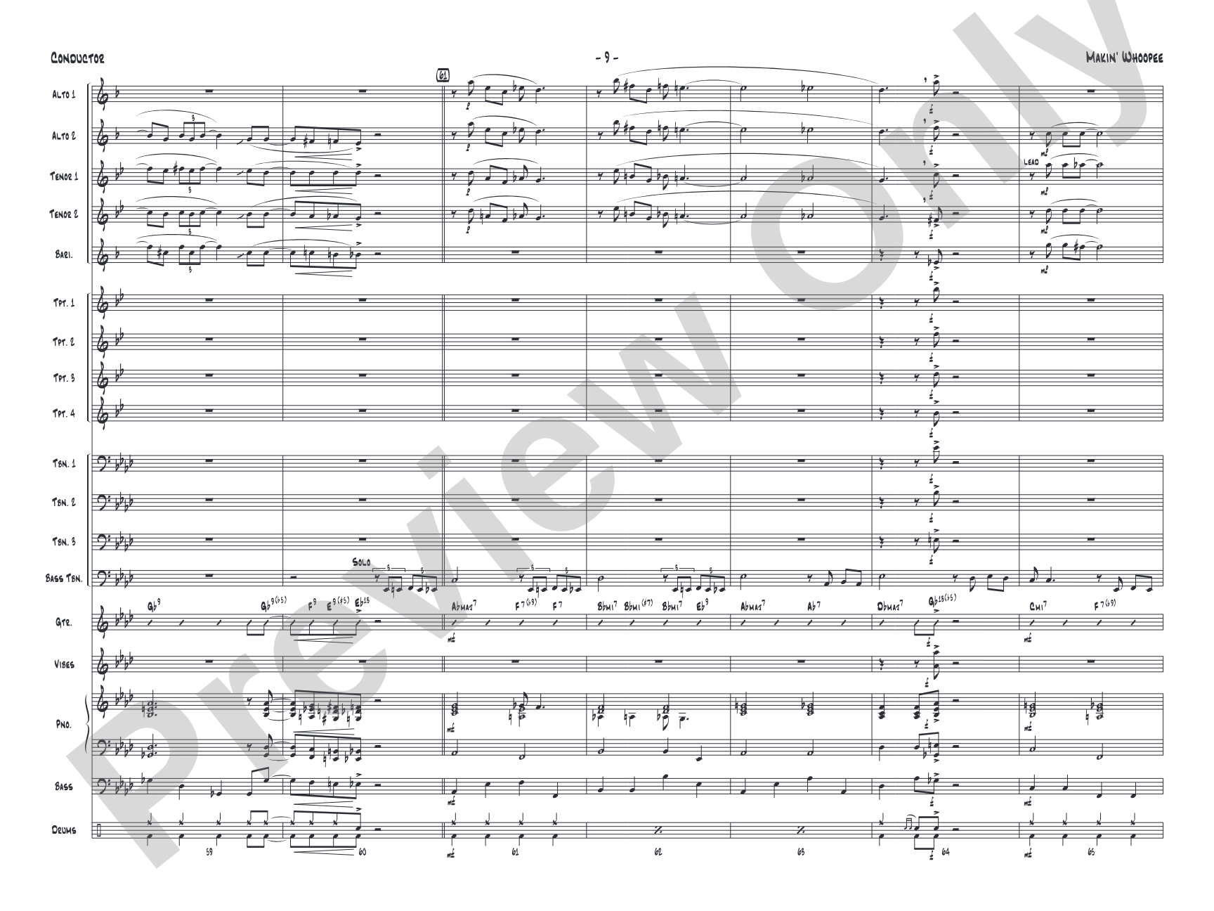 Makin' Whoopee: Score