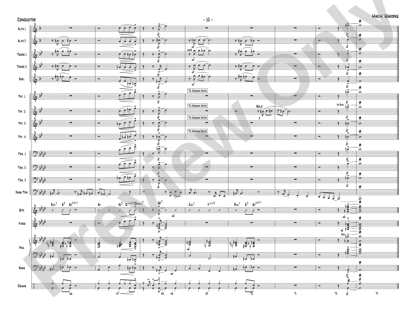 Makin' Whoopee: Score