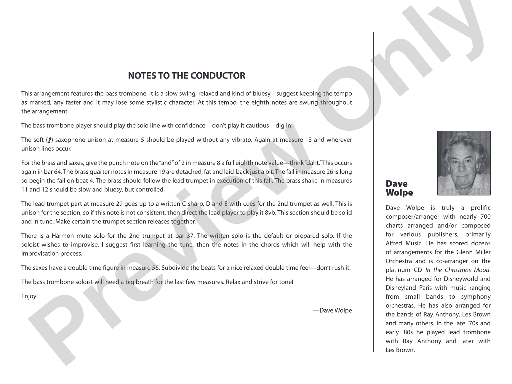 Makin' Whoopee: Score