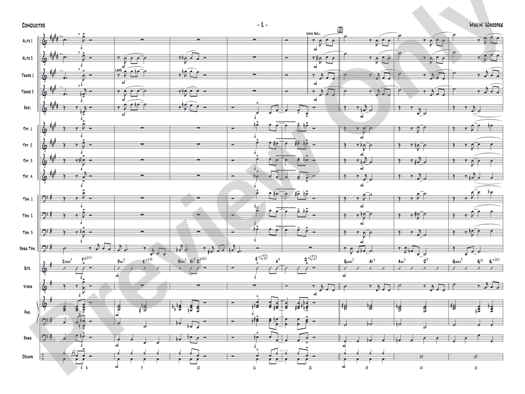 Makin' Whoopee: Score