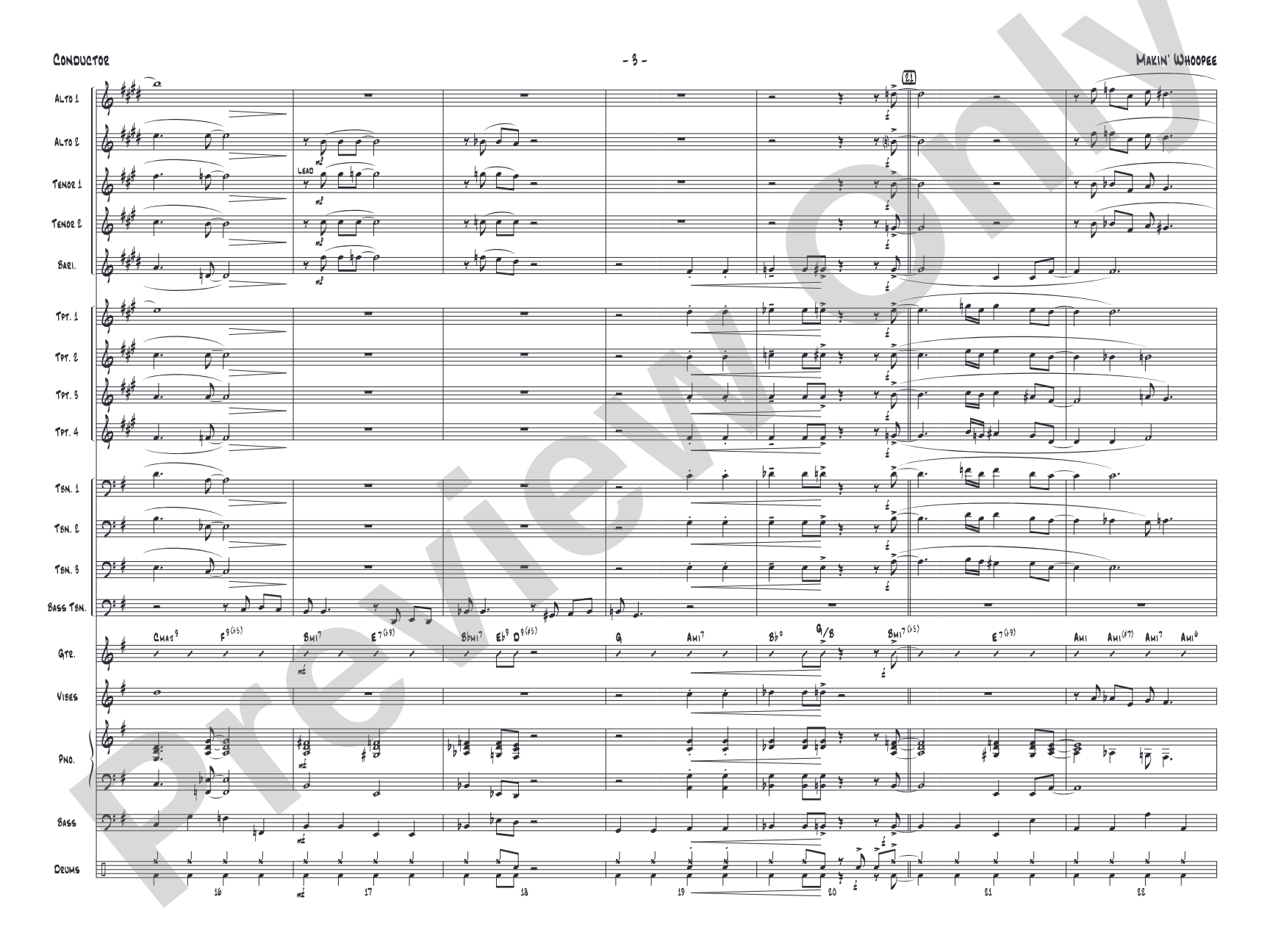 Makin' Whoopee: Score