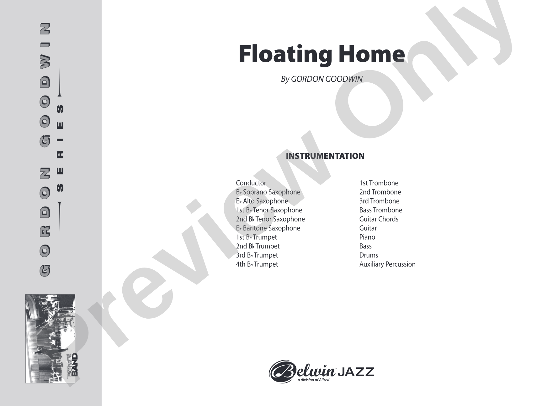 Floating Home: Jazz Ensemble Conductor Score & Parts