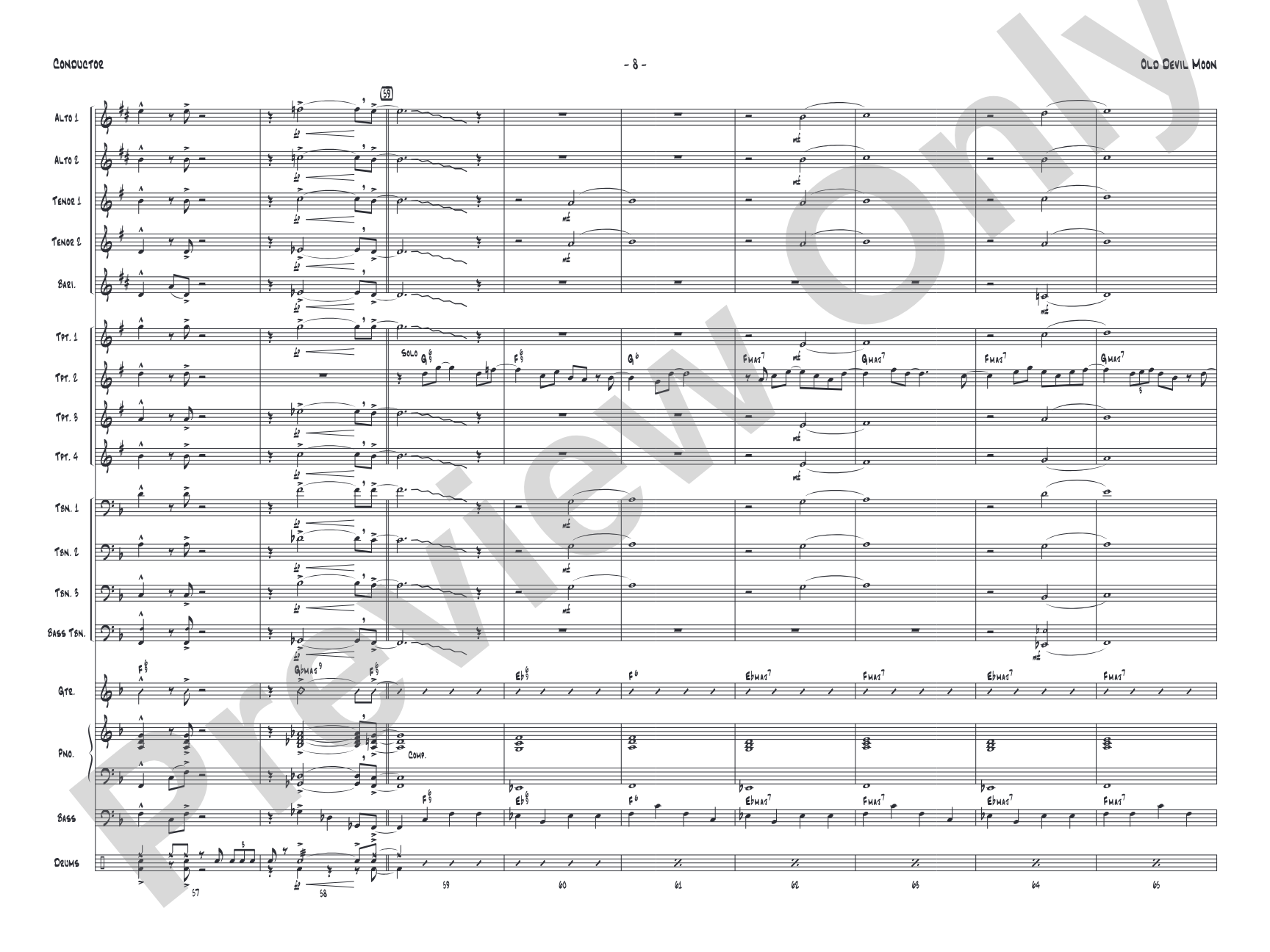 Old Devil Moon: Score